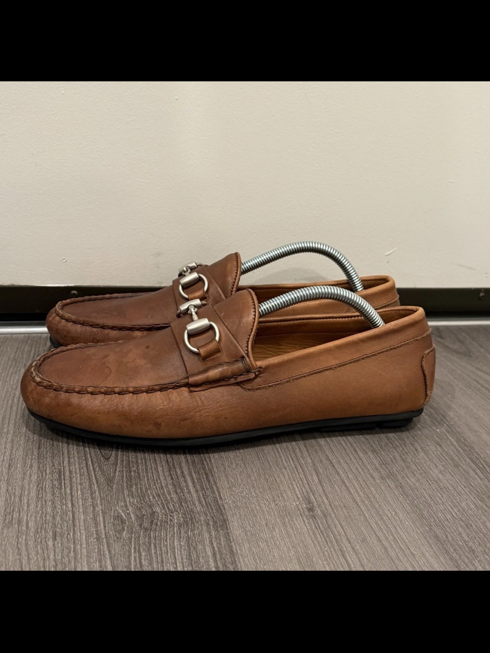 Allen Edmonds Sebastian Driving Loafers Men's Size 9 D Horse Bit Brown Leather
